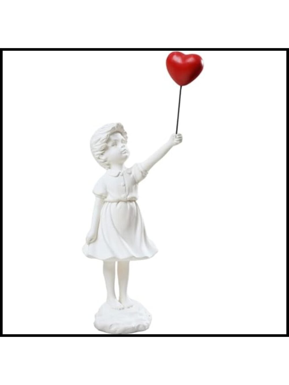 Banksy Love Balloon Girl Statue Resin Sculpture Home Decor Bookshelf Art